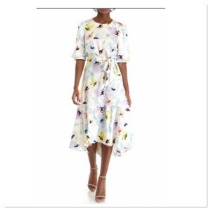 NWT Calvin Klein fit and flare with high low hem